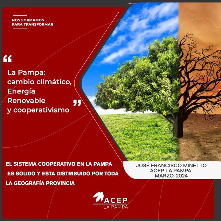La Pampa: cambio climático, Energía Renovable y cooperativismo